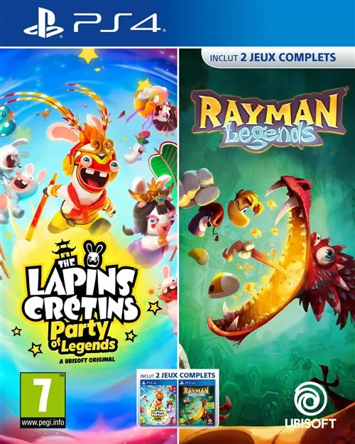 Ubisoft Compilation Lapins Crétins + Rayman Legends PS4
