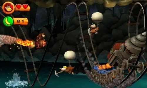 Donkey Kong Country Returns 3D Jeu 3DS - vue 4