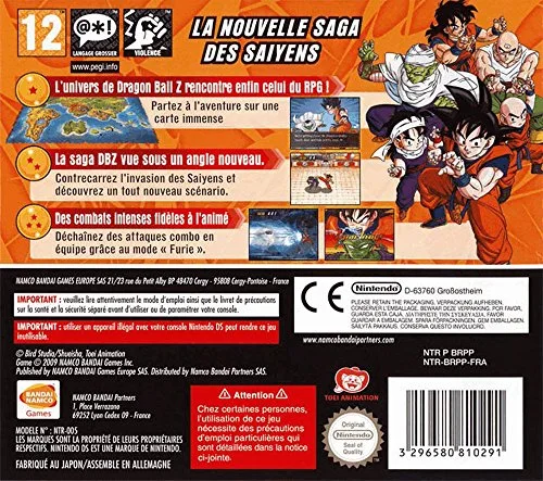 DRAGON BALL Z ATTACK OF THE SAIYANS / JEU NINTENDO - vue 2