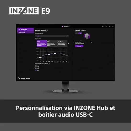 Ecouteurs filaires gaming intra-auriculaires Sony Inzone E9 IERG900W.CE7 Noir - vue 6