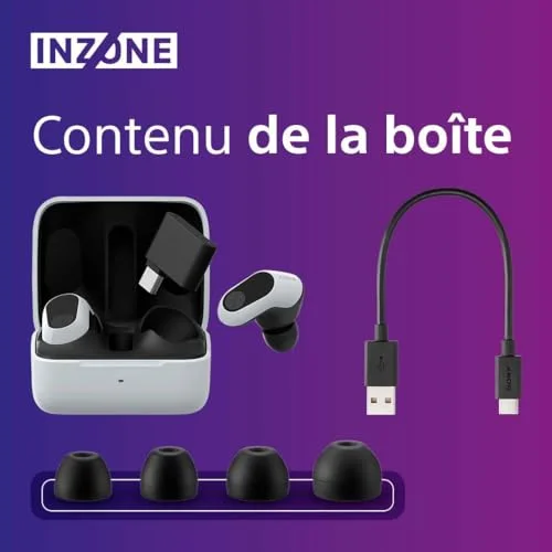 Sony INZONE Buds WF-G700NW PS5/PC - vue 7