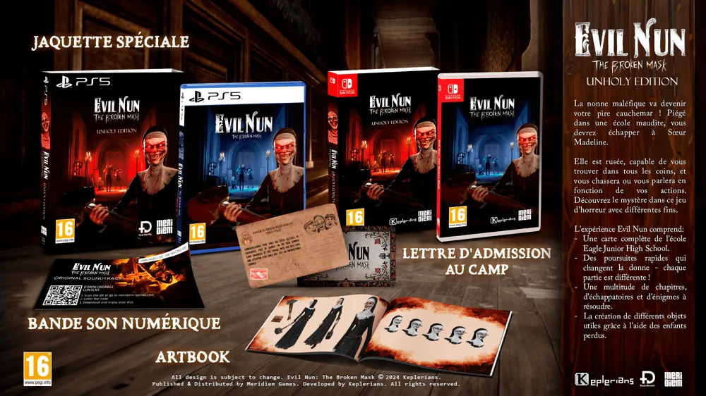 Meridiem Games Evil Nun The Broken Mask Unholy Edition Switch