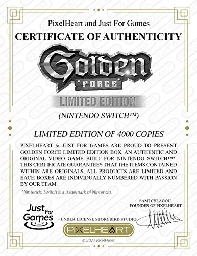 Golden Force - Limited Edition Jeu Switch - vue 2