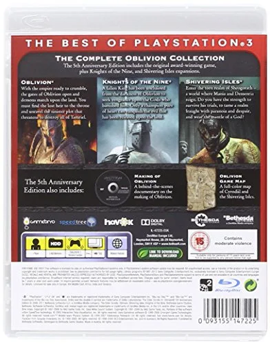 Jeu de rôle - Bethesda Softworks - THE ELDER SCROLLS IV : OBLIVION - Edition 5ème anniversaire - PS3 - Blu-Ray - vue 2