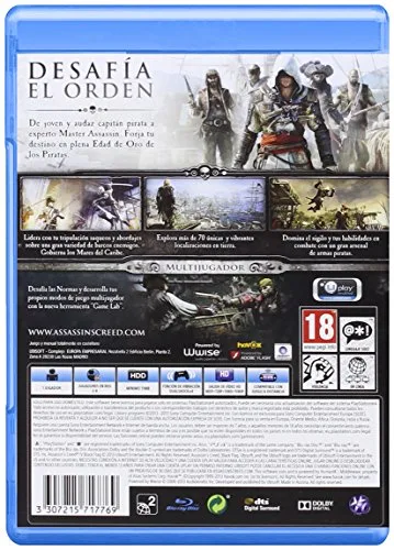 Jeu vidéo - Assassins Creed - IV Black Flag - Portugais Import - Infiltration - PEGI 18+ - vue 2