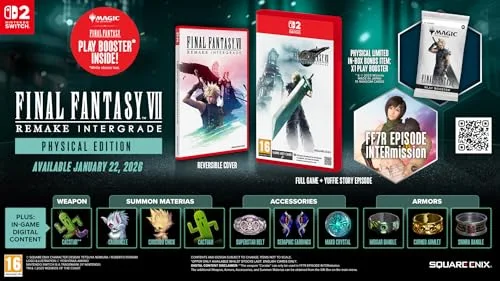 Jeu vidéo - BANDAI NAMCO - Final Fantasy VII Remake Intergrade (incl. MTG-FINAL Play Booster) - Nintendo Switch - vue 3