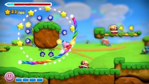 Jeu vidéo - Kirby - Kirby & the Rainbow Paintbrush - Wii U - Plateforme - 1 joueur - vue 3