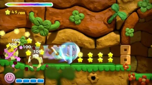 Jeu vidéo - Kirby - Kirby & the Rainbow Paintbrush - Wii U - Plateforme - 1 joueur - vue 4