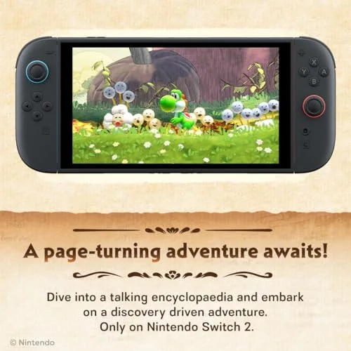 Jeu vidéo - NINTENDO - Yoshi and the Mysterious Book - Switch 2 - Plateforme Nintendo Switch - Jeu Switch - vue 2