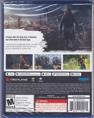 Jeu vidéo PlayStation 5 - Square Enix - Dying Light 2: Reste Humain - Monde ouvert - Combat créatif - Cycle jour/nuit - vue 2