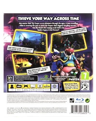 Jeu Vidéo - Sly Cooper - Thieves IN Time - PS3 - Voyage dans le temps - Plateforme - 7+ - vue 2