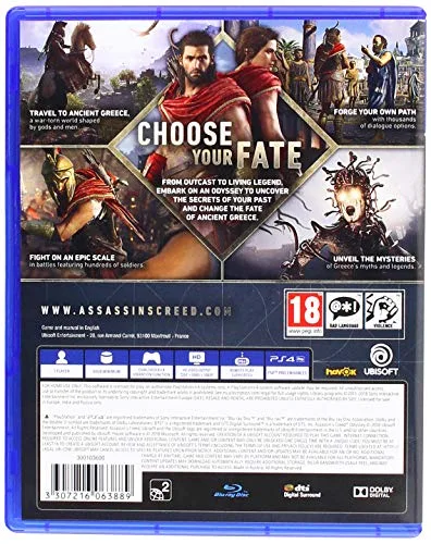 Jeu vidéo - Ubisoft - Assassins Creed Odyssey - Infiltration - 1 joueur - PS4 - vue 2