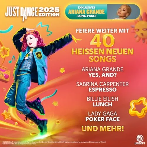 Jeu vidéo - Ubisoft - Just Dance 2025 Edition - 40 nouveaux titres - Mode Workout - Code à télécharger - vue 2