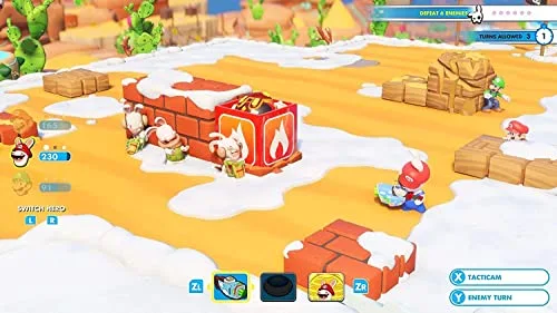 Jeu Vidéo - Ubisoft - Mario + Rabbids Kingdom Battle Gold Ed. - 1-2 joueurs - Nintendo Switch - PEGI 7+ - vue 3