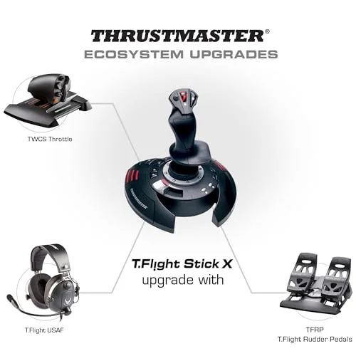 Joystick - THRUSTMASTER - T.FLIGHT STICK X - Couleur Noir - Compatible PC - Décollage immédiat - vue 6