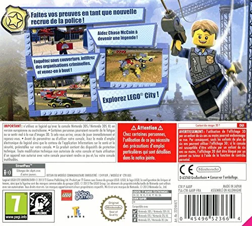 LEGO City Undercover : The Chase Begins Jeu 3DS - vue 4