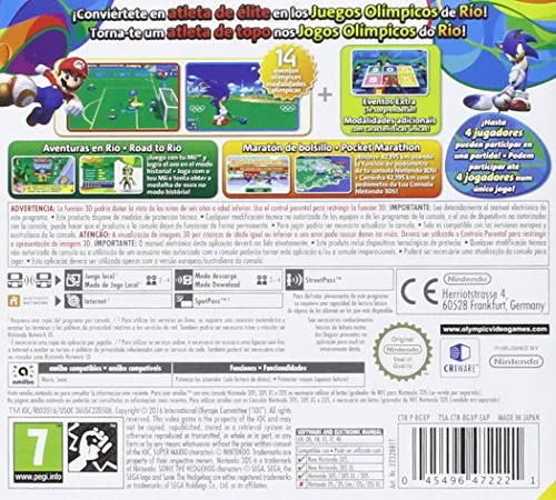 Mario et Sonic aux Jeux Olympiques de Rio 2016 3DS