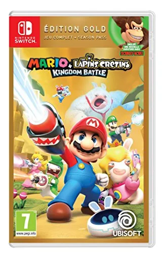 Mario + Lapins Crétins Kingdom Battle Édition Gold Switch