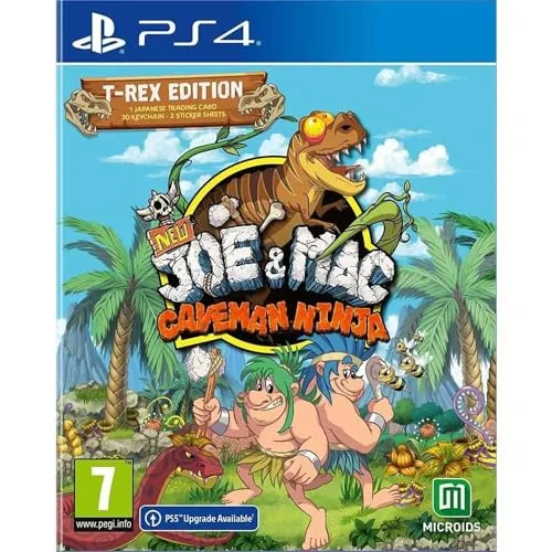 New Joe & Mac: Caveman Ninja T-Rex PS4