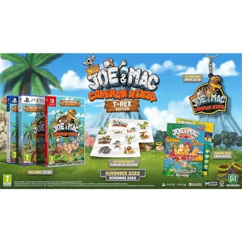 New Joe & Mac: Caveman Ninja T-Rex Edition PS4 - vue 2