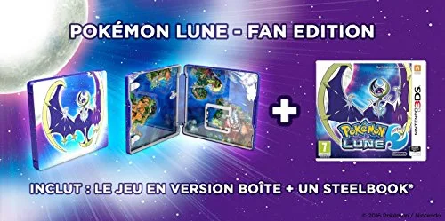 Pokémon Lune Fan Edition (Jeu + Steelbook) Jeu 3DS - vue 3