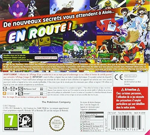 Pokémon Ultra-Soleil Jeu 3DS - vue 2