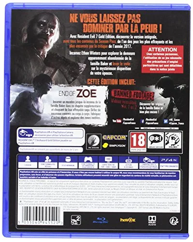 Resident Evil 7: Biohazard Gold Edition PS4 - vue 2