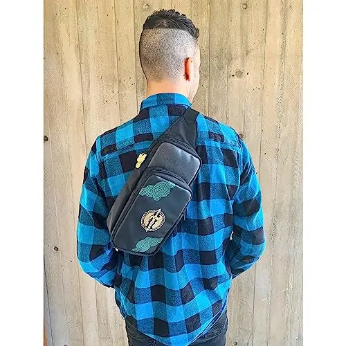 Sac de transport - Hori - Adventure Pack - Zelda Tears of the Kingdom - Nintendo Switch - Noir Bleu Jaune - vue 5