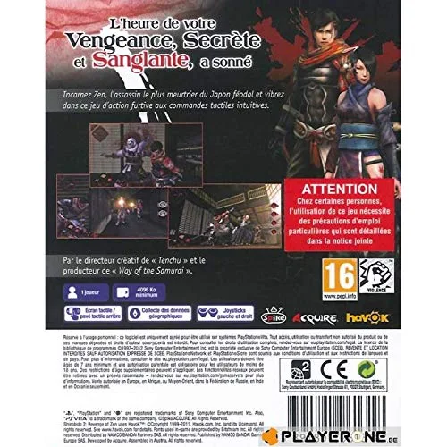 Shinobido 2 : Revenge Of Zen Jeu PS Vita - vue 2