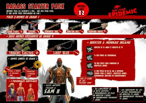 Starter Pack Dead Island Epidemic Badass Jeu PC - vue 2
