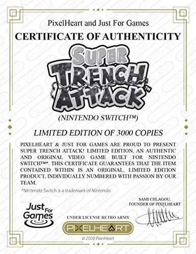 Super Trench Attack Just Limited Jeu Nintendo Switch - vue 3