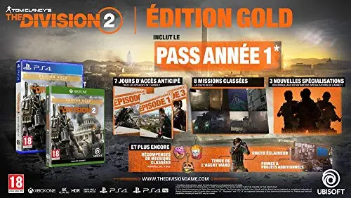 The Division 2 Édition Gold Jeu PS4 - vue 3
