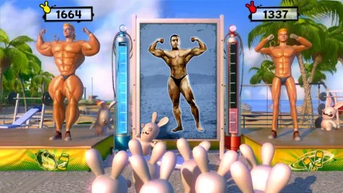 THE LAPINS CRETINS PARTENT EN LIVE KINECT XBOX360 - vue 3