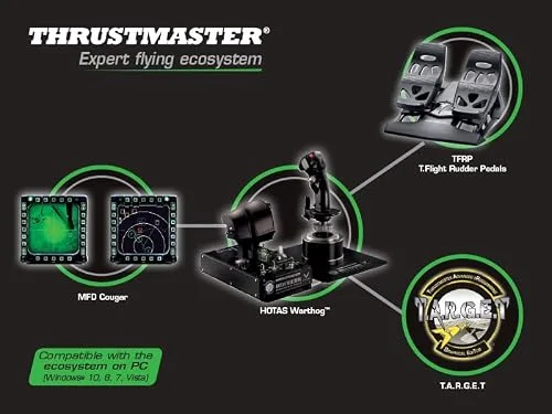Thrustmaster Joystick HOTAS WARTHOG Flight Stick - PC - vue 6