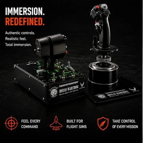 THRUSTMASTER Joystick HOTAS WARTHOG - PC - vue 2