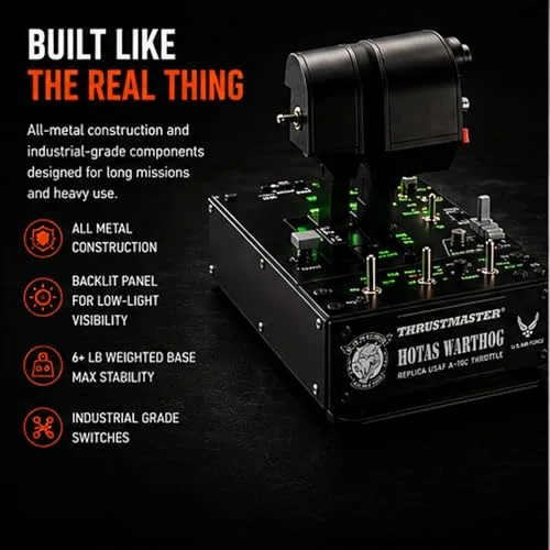 THRUSTMASTER Joystick HOTAS WARTHOG - PC - vue 5