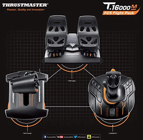 Thrustmaster Joystick T-16000M FCS FLIGHT PACK - PC - vue 6