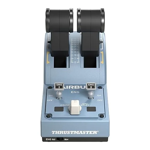 THRUSTMASTER Joystick TCA Officer Pack Airbus Edition : Réplique ergonomique du Mini-manche et Quadrant Airbus - vue 4