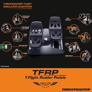 Thrustmaster Palonnier TFRP RUDDER - PC / PS4 - vue 8