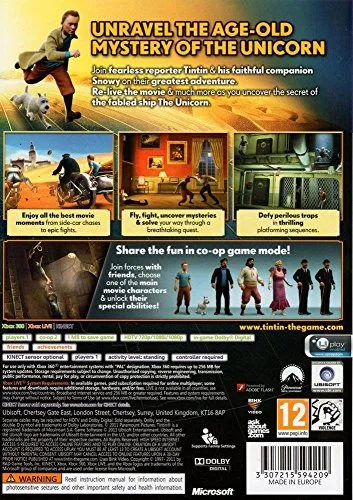 TINTIN - LE SECRET DE LA LICORNE / Jeu X360 - vue 2