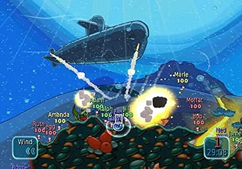 Worms Battle Islands Wii - vue 4