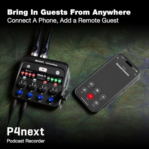 Zoom PodTrak P4next enregistreur podcast - vue 4