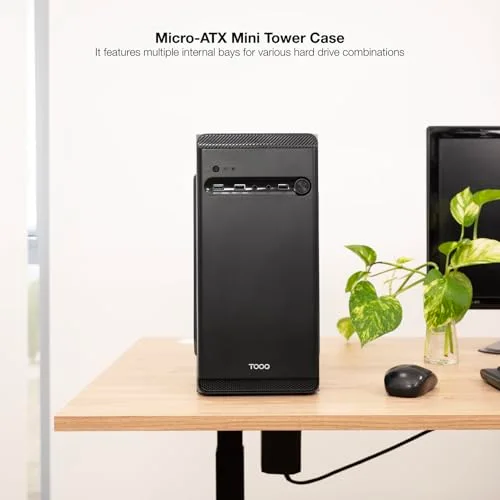 Boîtier Mini-Tour - TOOQ - TQC-4702U3C-B - Micro-ATX/Mini-ITX - 1xUSB 3.0 - 2xUSB 2.0 - Audio HD - vue 5