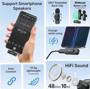 Boya BY-V20 Micro Cravate Sans Fil USB-C - vue 2