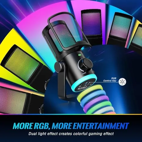 Fifine AM6 AmpliGame - Micro USB RGB Gaming - vue 5