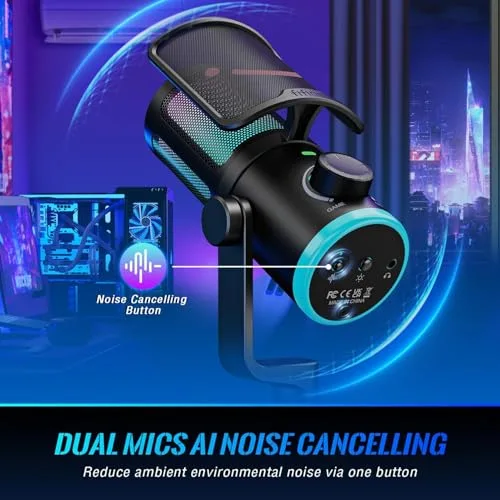 Fifine AM6 AmpliGame - Micro USB RGB Gaming - vue 7