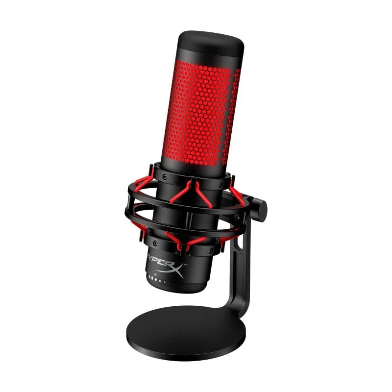 Micro HyperX QuadCast rouge