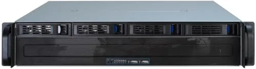 Inter-Tech IPC 2U-2404S Rack-montable 2U micro ATX SATA-SAS hot-swap pas dalimentation (ATX) USB - vue 2