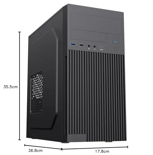 ITEK PILOT Z23 Lite Case PC Mini Tower Nero 23L 500W USB 3.0 Type-C micro ATX - vue 8