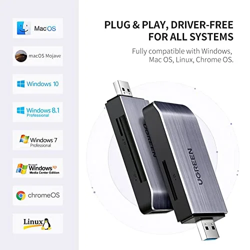 UGREEN Lecteur de carte SD/TF USB 3.0 - vue 4